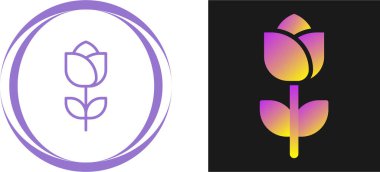 çiçek web simgesi vektör illüstrasyonu