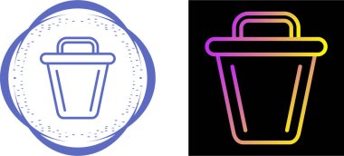 Çöp kutusu vektör illüstrasyonu