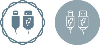 Beyaz arkaplanda elektrik dolgu simgeleri ayarlandı