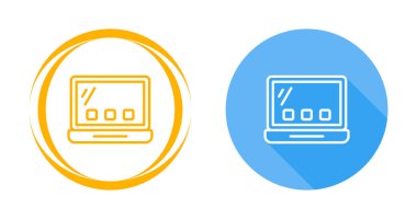 dizüstü bilgisayar simgeleri, web basit illüstrasyon