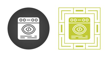 Programlama, kod, uygulama simgeleri vektör görüntüsü. Bilgi teknolojisi için de kullanılabilir. Web uygulamalarında, mobil uygulamalarda ve yazdırma ortamlarında kullanılabilir.