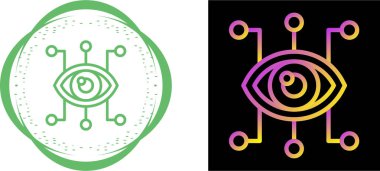 Görsel hiyerarşi. Ağ simgeleri ayarlandı, vektör illüstrasyonu 