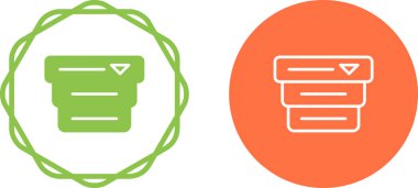 Beyaz arkaplanda yeşil klasör ve belge simgesi izole edildi. dizin belge dizini. Dizin belgesi. Compucomputer veri simgesi. Rastgele noktalar çiz. vektör