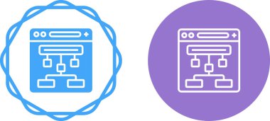 Web sitesi yapı simgesi vektör çizimi 