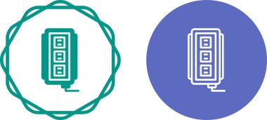 Renkli dairelerin içinde pil şarj simgeleri