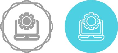 dizüstü bilgisayar simgeleri ayarlandı, vektör illüstrasyonu basit tasarım