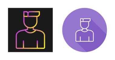 Erkek avatar simgeleri seti, vektör illüstrasyonu