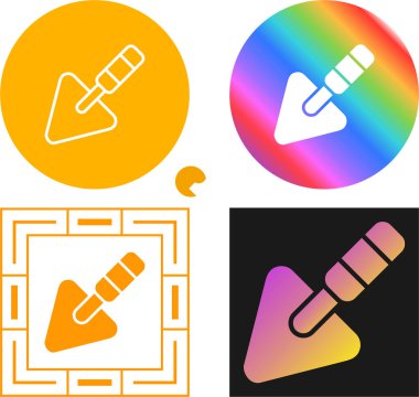 Trowel simge vektör çizimi tasarımı