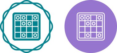 Satranç tahtası simgesi beyaz arkaplanda izole edildi. Oyun, yönetim. vektör.