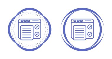 Web sayfası simgeleri. vektör illüstrasyonu 