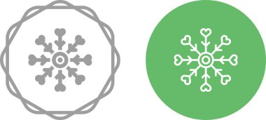 Kar tanesi Icons set, vektör çizim 