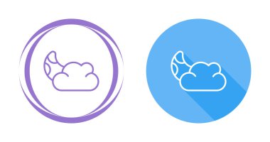 Siyah Bulut simgesi beyaz arkaplanda izole edildi. Simgeleri renklendirin. Vektör İllüstrasyonu