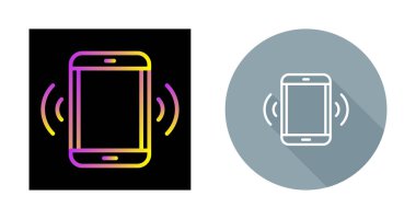 Akıllı telefon simgesi, telefon sembolü, modern cihaz işareti, beyaz arkaplanda renkli vektör 