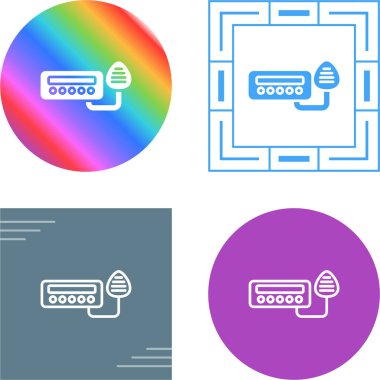 Taksi radyo simgesi işaret vektörü illüstrasyonu 