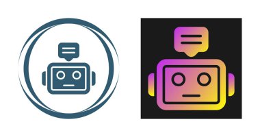 robot web simgesi vektör illüstrasyonu