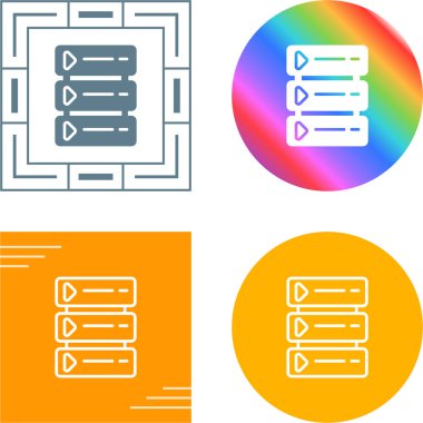Veri merkezi, sunucu simgesi ayarlandı 