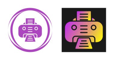 Yazıcı simgesi beyaz arkaplanda izole edildi