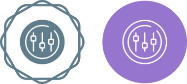 Minimalist eşitleyici simgeleri ayarlandı. Müzik ses dalgası sembolleri, modern tasarım uygulamaları için mükemmel.