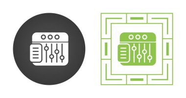 Görüntülenen kaydırma çubuklarıyla ses karıştırma simgeleri