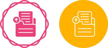 dizin web simgesi vektör illüstrasyonundaki belge