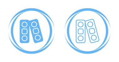 Dosya Dizinleri Web simgesi vektör çizimi