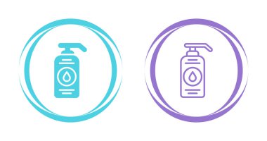 sıvı sabun şişesi simgeleri seti, vektör illüstrasyonu basit tasarım