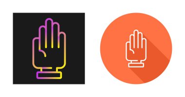 El Icons set, vektör çizim