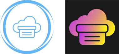 Beyaz arkaplanda izole edilmiş ay simgesi olan çizgi gökkuşağı bulutu. Renkli taslak konsepti. vektör.