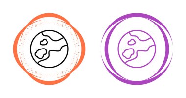 dünya simgesi vektör illüstrasyon tasarımı