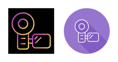 video kamera web simgesi vektör illüstrasyonu