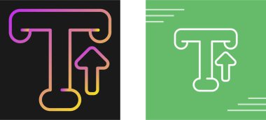 Typography web simgeleri seti, vektör illüstrasyonu