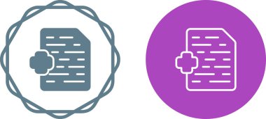 Tıbbi haç sembolleri içeren belge simgeleri