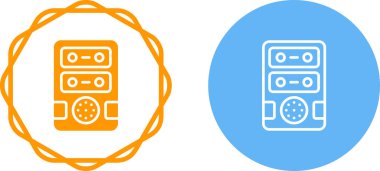 Bilgisayar Satırı Simgesi, İzole Vektör İllüstrasyonu