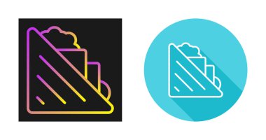 Sandviç ikonları, vektör illüstrasyonu