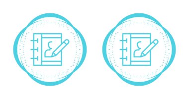 Not defteri simgeleri vektör illüstrasyonunun basit bir kümesi 