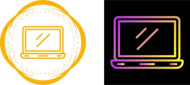 dizüstü simgeleri, web basit illüstrasyonu