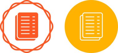 dokümanlar web simgesi vektör illüstrasyonu