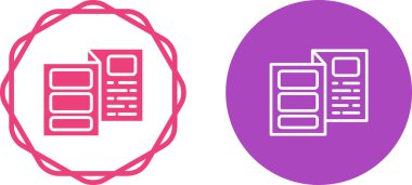 Renkli dairesel arka planda iki ana hatlı belge