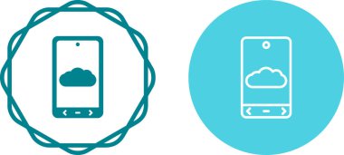 Beyaz arkaplanda izole edilmiş bulut simgeleri. vektör illüstrasyonu