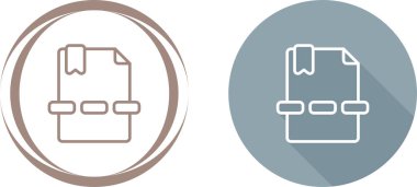 Beyaz arka plan üzerinde izole anahat belge simgesi