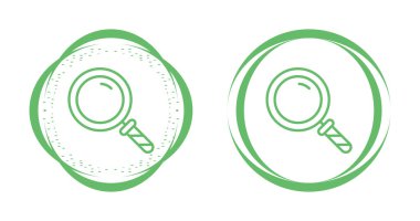 Büyütme cam simgeleri, vektör illüstrasyonu