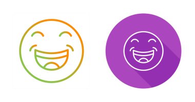 Gülümseme simgeleri beyaz arkaplanda izole edildi