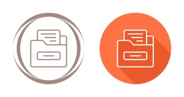 Dosya belgesinin vektör illüstrasyonu modern simge