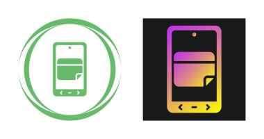 Beyaz arkaplanda akıllı telefon simgesi. İzole vektör illüstrasyonu 
