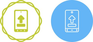 Web simge vektör çizim upload