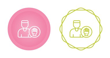 Kullanıcı Yetkilendirme simgeleri beyaz arkaplanda izole edildi.