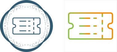 bilet web simgeleri vektör illüstrasyonu