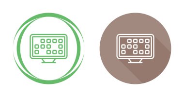 navigasyon noktası simgesi vektör çizimi 