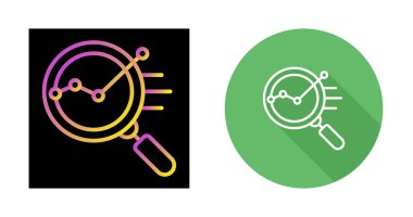 Veri Analizi simgeleri ayarlandı, vektör illüstrasyonu