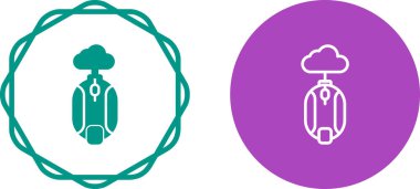 Siyah bulut teknolojisi simgesi beyaz arkaplanda izole edildi. Bulut teknolojisi. vektör.